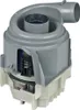 A close-up studio shot of a gray and white dishwasher pump. Produktbild-Vorschau