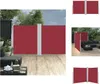vidaXL Ausziehbare Seitenmarkise Rot 160 x 600 cm -  Produktbild-Vorschau 1