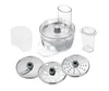 A set of food processor attachments is displayed on a white background. Anteprima dell’immagine prodotto