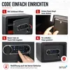 Bituxx Elektronischer Smart Tresor Safe MS-20175 Produktbild-Vorschau 4