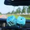 2 závesné kocky do auta, plyšový prívesok do auta s bodkami Náhľad obrázku produktu 2
