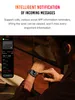 A man is looking at his smartwatch, which is displaying incoming messages. Produktbild-Vorschau