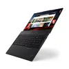A black Lenovo ThinkPad laptop is shown at an angle on a white background. Voir les images du produit