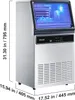 A commercial ice maker with dimensions indicated. Náhled obrázku produktu
