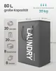 SONGMICS Wäschekorb, 80 L, Wäschesammler faltbar, Produktbild-Vorschau 6