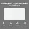 vidaXL Dos de cuisine Transparent 90 x 50 cm Verre trempé Voir les images du produit 6