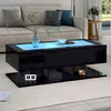 STILVORA Couchtisch mit 2 Schubladen,Wohnzimmertisch Produktbild-Vorschau 3
