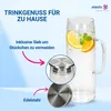 Glaskaraffe mit Deckel 1 Liter aus Borosilikatglas - Produktbild-Vorschau 3