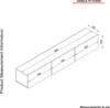 HängendesTV Lowboard Damla mit 3 Türen in Weiß, 2468 Produktbild-Vorschau 7