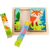 Puzzle di legno Animali 4In1 Zoo Safari Educativo Anteprima dell’immagine prodotto 2