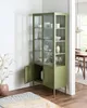 BELIANI Vitrine Grün Metall mit 2 Glastüren 180 cm Hoch 5 Produktbild-Vorschau 5