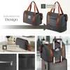 Collage of images showing a travel duffel bag and its features, including its expandable interior and accessory set. Náhled obrázku produktu