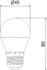 Mexen Nova 6x LED-Glühbirne E27, G45, 6W, Kalt - 6500K, 630 Produktbild-Vorschau 4
