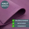 LILENO SPORTS Yoga Matte Beere (180x60cm) inkl. Tragegurt - Produktbild-Vorschau 3