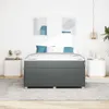 Struttura del letto Grigio scuro 160 x 200 cm Tessuto Anteprima dell’immagine prodotto 3