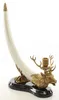 casa padrino barock jugendstil art deco porzellan messing kerzenständer kerzenhalter hirsch geweih trohäe wohnzimmer hotel restaurant club bar büro deko accessoires möbel Produktbild-Vorschau