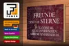 Holzschild Spruch 30x20cm Freunde sind wie Sterne Schild Produktbild-Vorschau 3