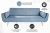 riess-ambiente Design Schlafsofa DIVANI 220cm hellblau Produktbild-Vorschau 9