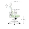 MARK ADLER Junior 6.3 Green | Verstellbarer Drehstuhl für Produktbild-Vorschau 14