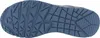 The bottom view of a blue shoe sole. Voir les images du produit