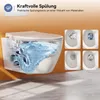 HOROW WC sospeso senza bordo - WC sospeso a 360° monoforo Anteprima dell’immagine prodotto 9