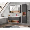 Spiegelschrank 100 cm BOLOGNA-56 in anthrazit mit Artisan Produktbild-Vorschau 6