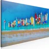 Italienischer Leinwand Leinwandbild - Colourful Boats (1 Produktbild-Vorschau 3