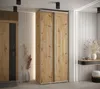 Šatní skříň YVONA 12 - 100/45 cm, dub artisan / stříbrná Náhled obrázku produktu 1