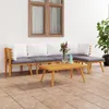 vidaXL 6-tlg. Garten-Lounge-Set mit Kissen Massivholz Produktbild-Vorschau 2