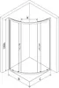 Mexen Rio cabina doccia semicircolare 70 x 70 cm, strisce Anteprima dell’immagine prodotto 4