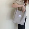 OKWISH Cord Umhängetasche Damen, Groß Schultertasche Canvas Produktbild-Vorschau 6
