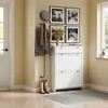 SoBuy Schuhschrank FSR207-W im modern eingerichteten Wohnraum mit Holzboden Produktbild-Vorschau