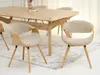 Chaise de salle à manger design SAROLTA - chêne / beige Voir les images du produit 5