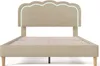 Letto imbottito Flieks 140x200cm con rete a doghe, letto Anteprima dell’immagine prodotto 9