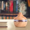 USB LED Touch Wood Grain Umidificatore Purificatore d'aria Anteprima dell’immagine prodotto 6
