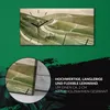 Küche Wohnzimmer Wand Leinwand Uhr 60x30 Kreidepfade Eric Produktbild-Vorschau 5