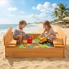 Pieskovisko FCH s lavičkami a vekom 110 x 110 x 21 cm Náhľad obrázku produktu 13