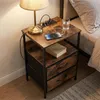 Stolik pomocniczy Relaxdays z gniazdkami, portem USB, 2 Podgląd zdjęcia produktu 2