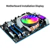 V4-CPU-Kuehler 4 Kupfer-Heatpipes 3-poliger, leiser, leiser Produktbild-Vorschau 12