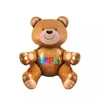 Folienballon Baby Bär 3D, Happy ca. 77 x 70 cm Produktbild-Vorschau 1