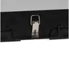 Close-up of a metal latch on a black box. Voir les images du produit