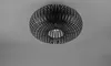A black, modern ceiling light fixture with a cage-like design. Náhled obrázku produktu