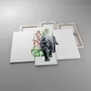 Bild auf Leinwand - Leinwandbild - 3 Teile - Schwarz Produktbild-Vorschau 2