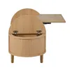 Merax Ovaler Couchtisch aus MDF mit Massivholzbeine, Produktbild-Vorschau 12