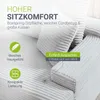 Juskys Sofa Coredo - Hellgrau, moderne Couch aus Cord mit Produktbild-Vorschau 4