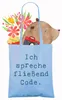 Mr. & Mrs. Panda Shopping Tasche Spruch Code Meister - Sky Produktbild-Vorschau 3