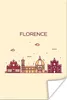 MuchoWow® Poster Florenz - Italien - Skyline 40x60 cm - Produktbild-Vorschau 1