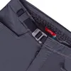 Detailansicht der "Honk Kletterhose" von Ocun; graue Farbe; mit verstellbarem Bund und Kletterzubehör-Muster im Inneren. Produktbild-Vorschau
