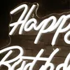 Tabliczka LED Relaxdays, „Happy Birthday”, świecąca Podgląd zdjęcia produktu 5
