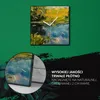 Coloray Uhr auf Leinwand 30x30 cm Wand Uhr Dekoration Produktbild-Vorschau 5